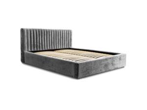 Łóżko tapicerowane VEGAS 1 z pojemnikiem na pościel i stelażem