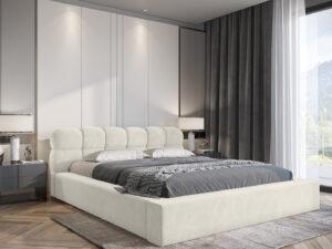 Łóżko tapicerowane BOSTON  z pojemnikiem na pościel